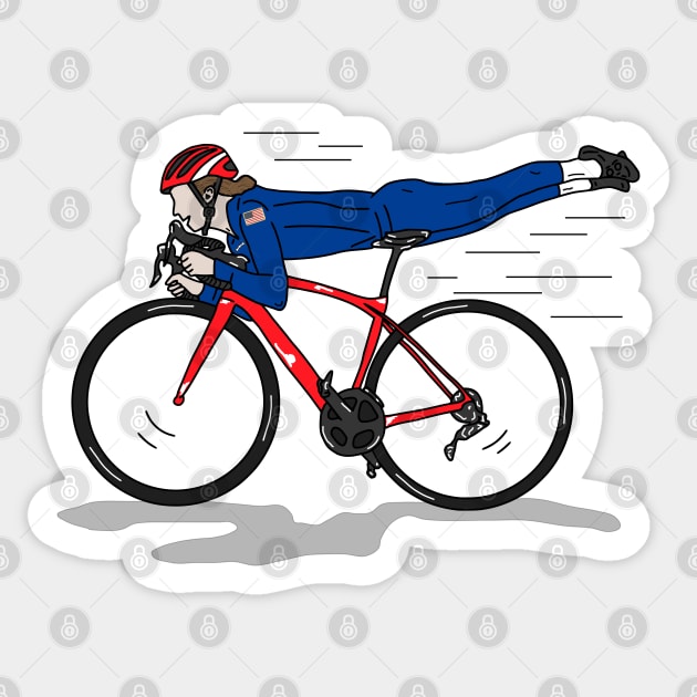 Christina Birch swaps cycling for outer space Sticker by p3p3ncil